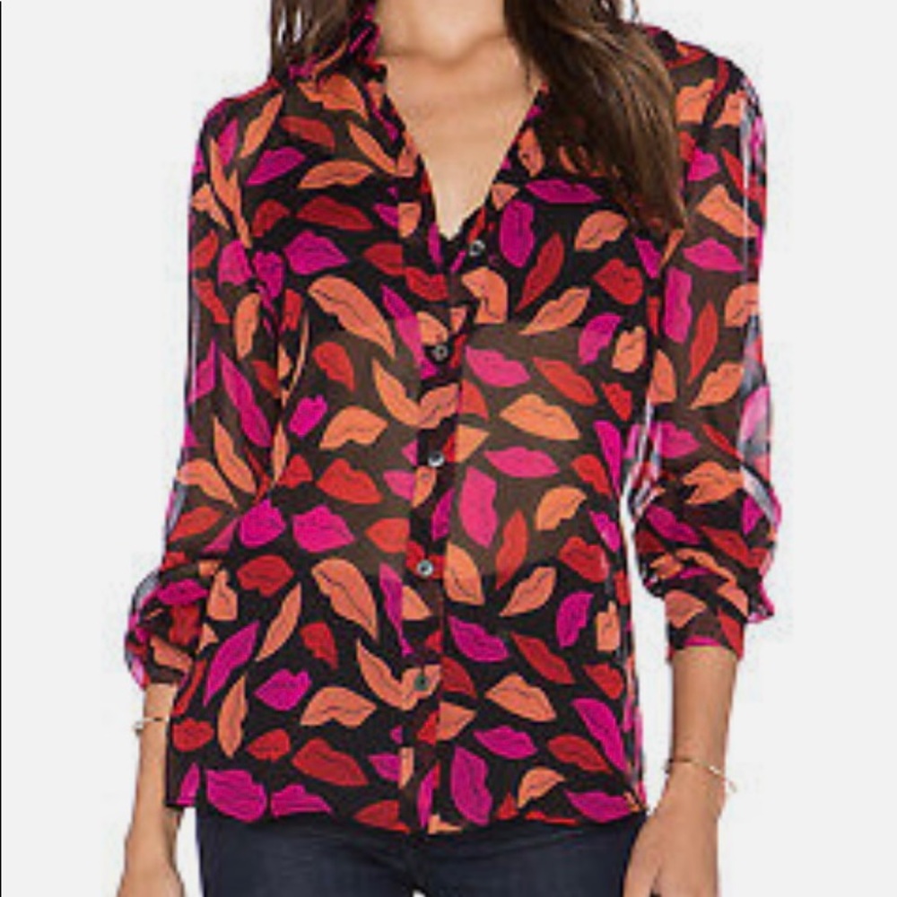 DVF Midnight Kiss Mariah Blouse
